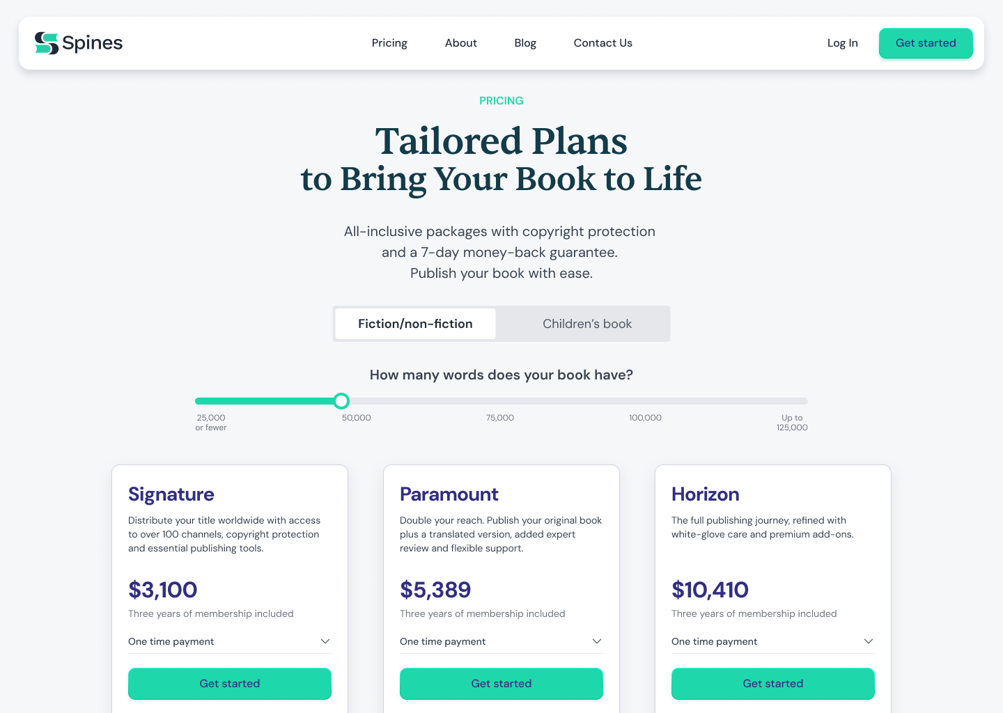 Standard pricing, desktop