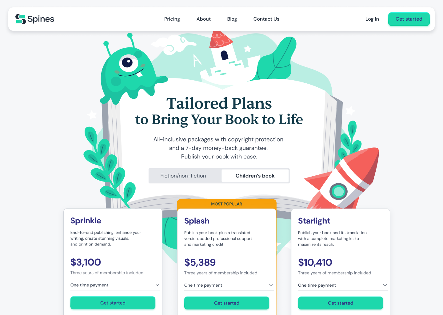 Children's pricing, desktop